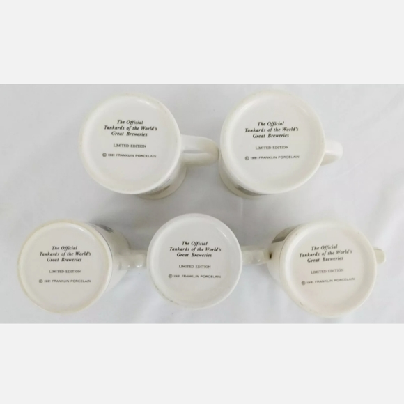 Vint 5 Tankards World's Great Breweries Mini EUC - Picture 4 of 8